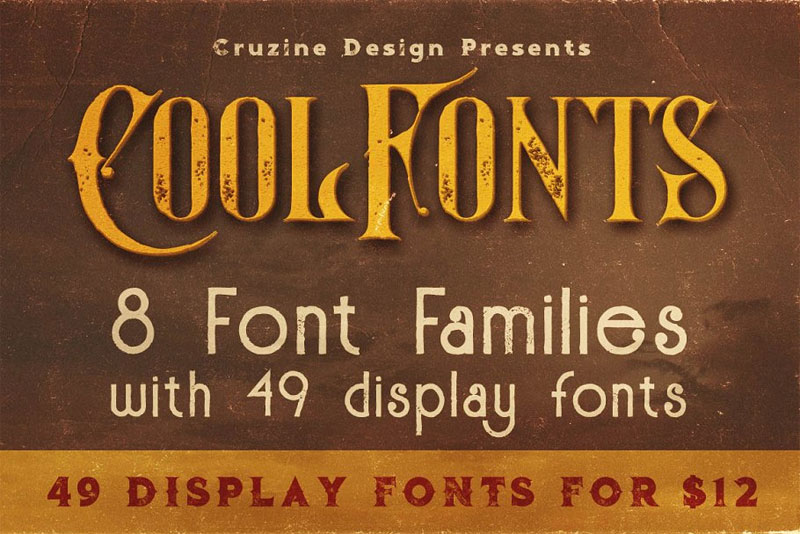 49 display steampunk font