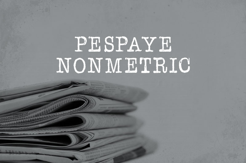 pespaye nonmetric typewriter fonts