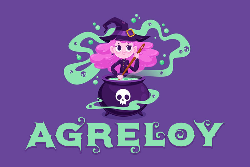 agreloy witch font