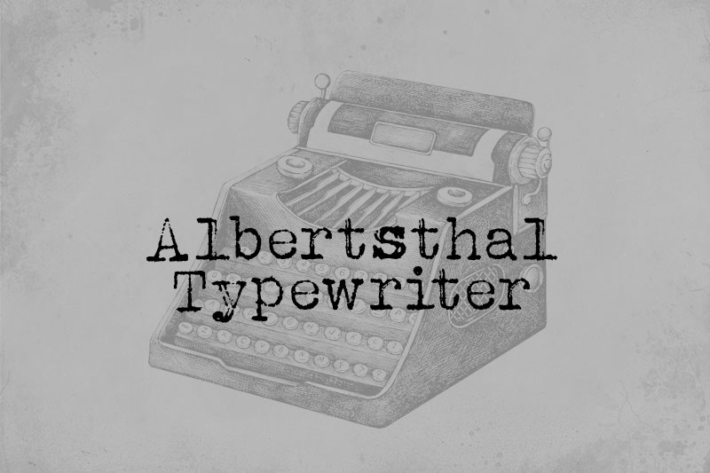 albertsthal typewriter fonts