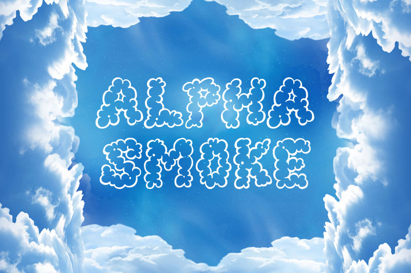 alphasmoke cloud font