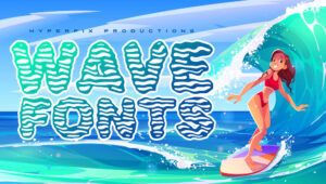 Best Free and Premium Wave Fonts