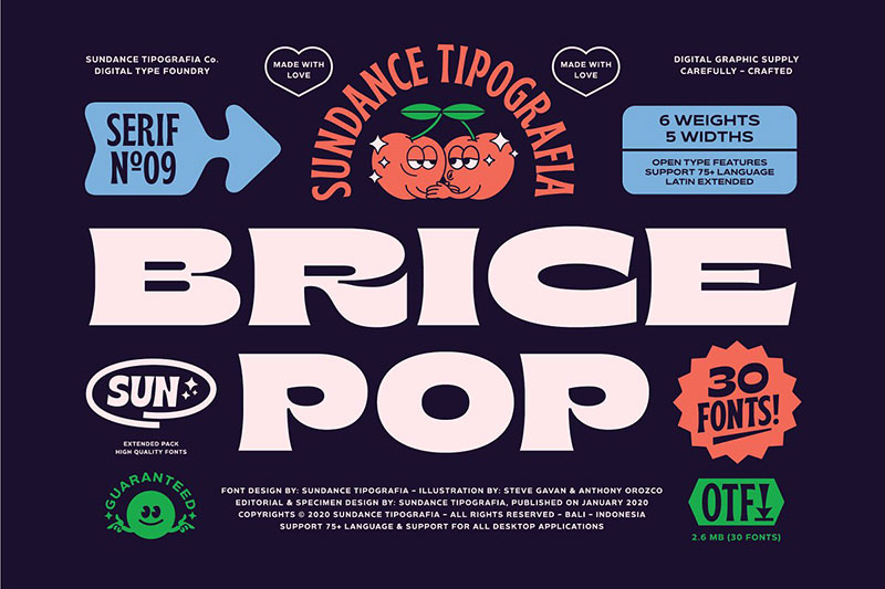 brice fat font