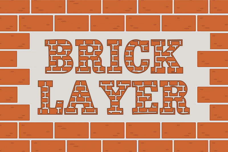 brick layer stone font