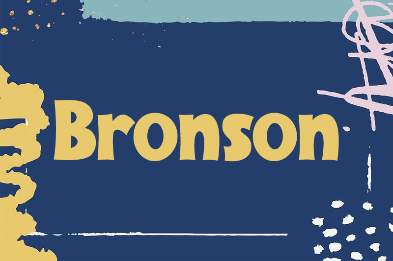 bronson fat font