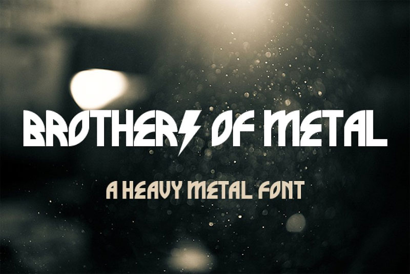 brothers of metal metal font