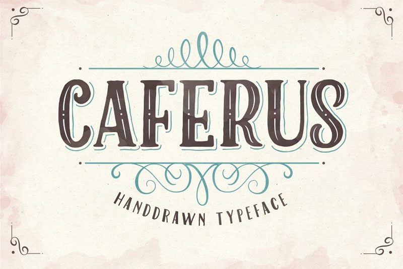 caferus coffee font