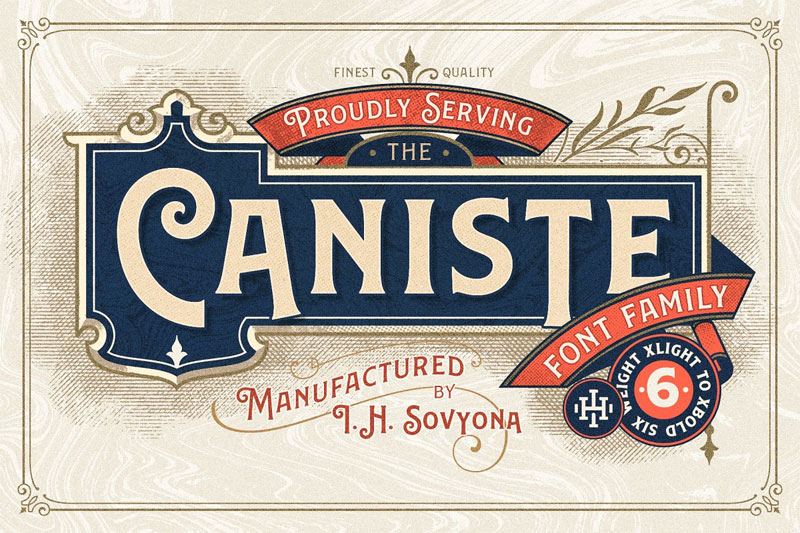 caniste coffee font