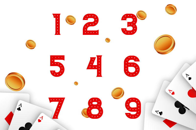 casino number font