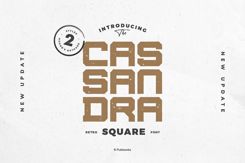 cassandra pw creative square block font