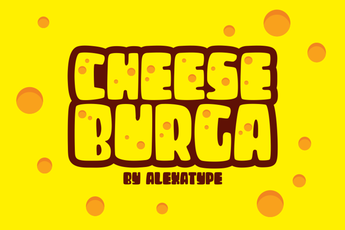 cheeseburga fat font