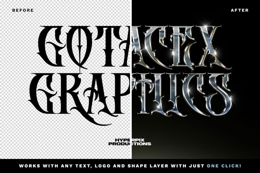 Chrome Text Effect Vol.3