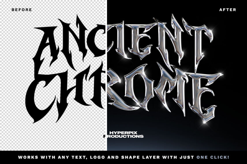 FREE Chrome Text Effect Vol.7 Download