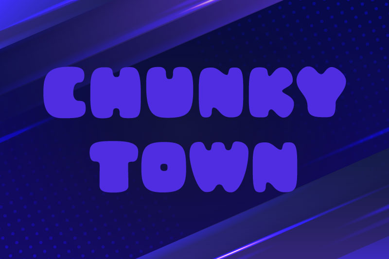 chunky town demo fat font