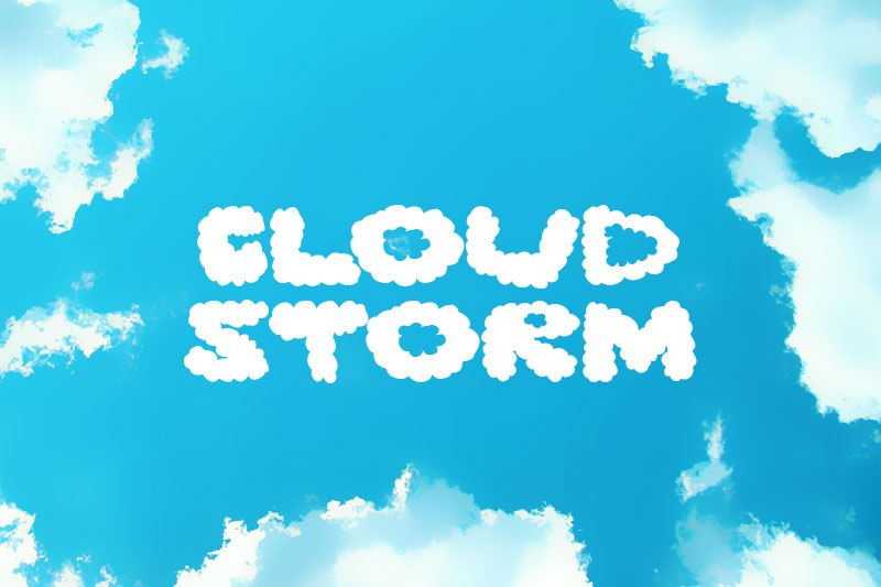 cloudstorm cloud font