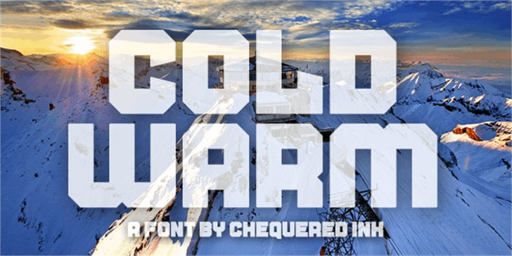 cold warm block font