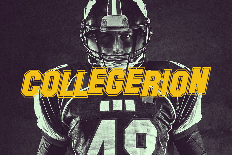 collegerion jersey font