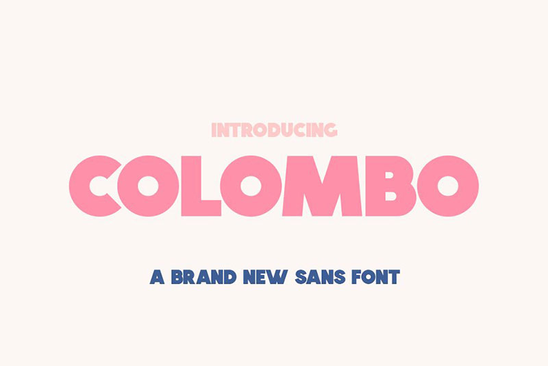 colombo sans fat font