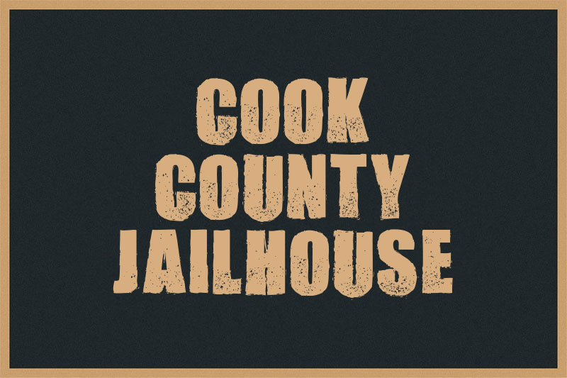cook county jailhouse camping and hiking font