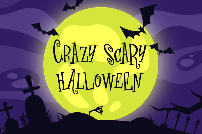 crazy scary halloween witch font