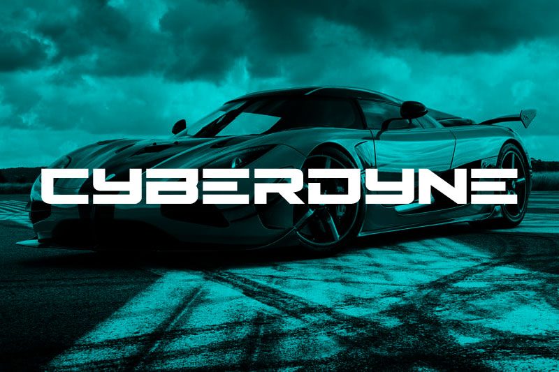 cyberdyne block font
