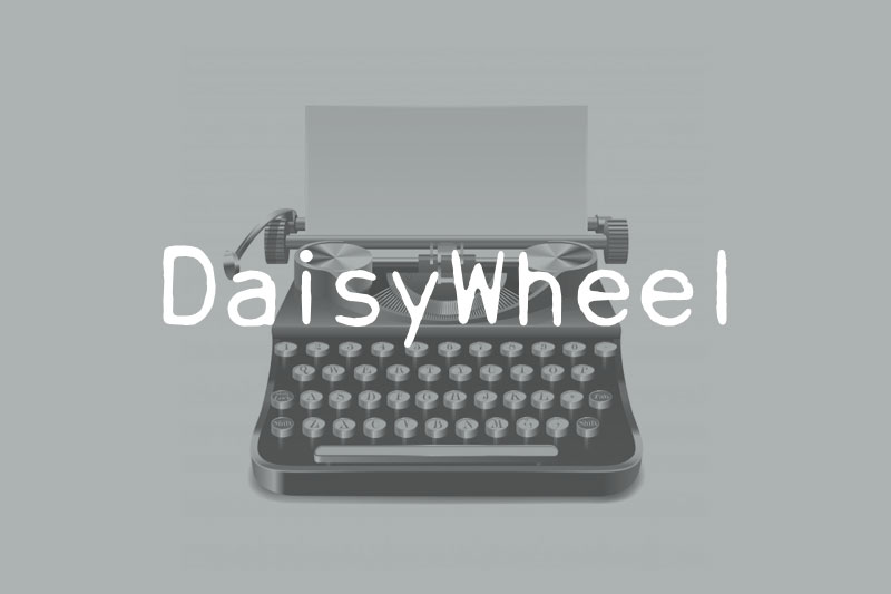 daisy wheel typewriter fonts