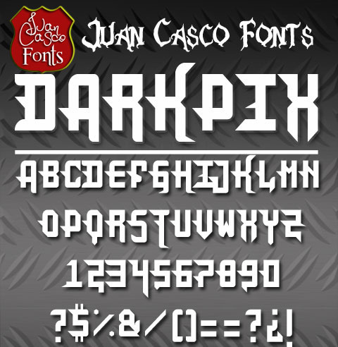 darkpix metal font