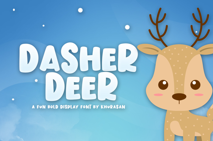 dasher deer fat font