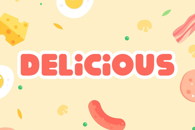 delicious fat font