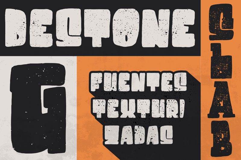destone camping and hiking font