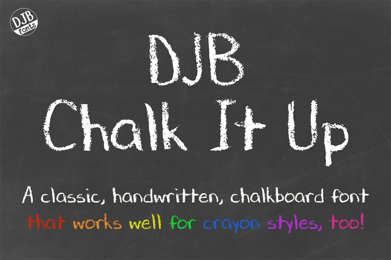 djb chalk it up teacher font