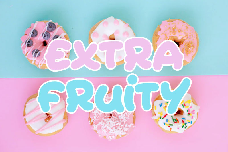 extra fruity fat font