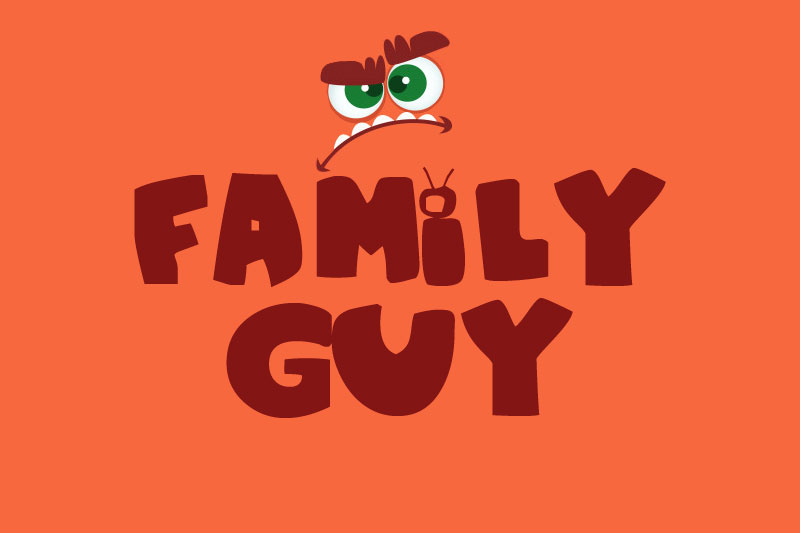family guy fat font
