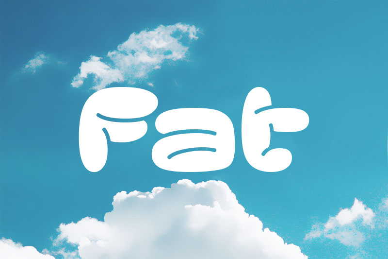 fat cloud font