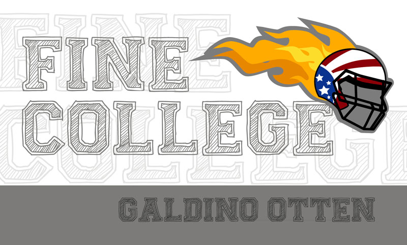 fine college jersey font