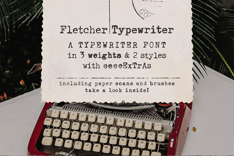 fletcher typewriter font