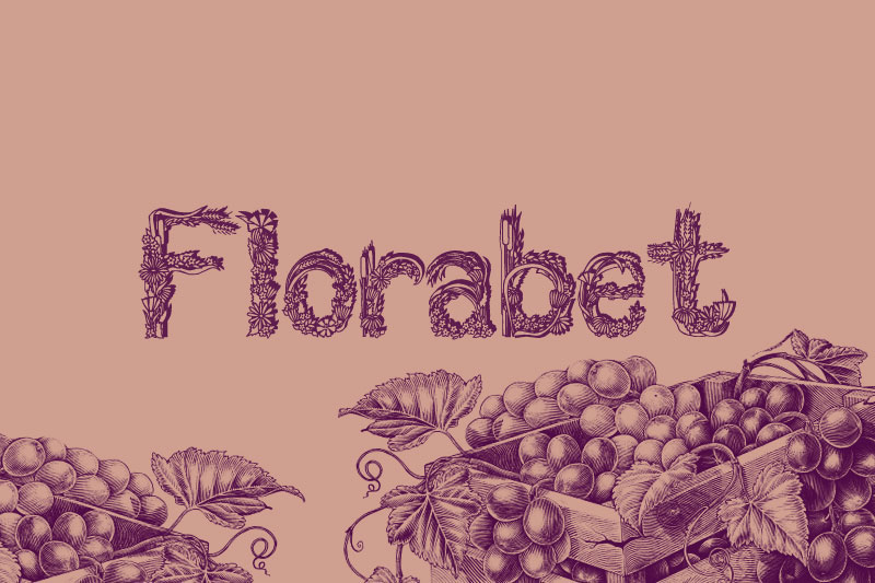 florabet vine font
