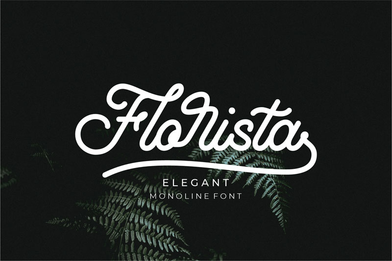 florista camping and hiking font