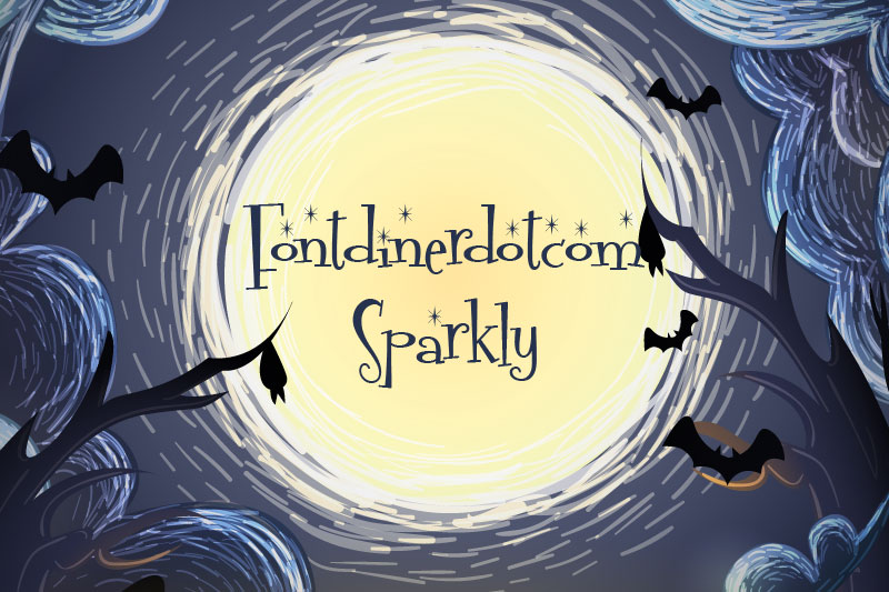 fontdinerdotcom sparkly witch font