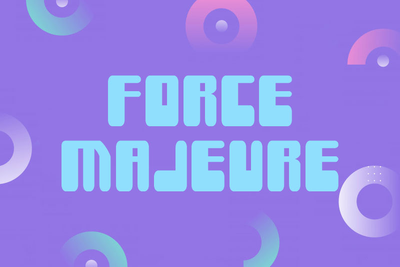 force majeure fat font