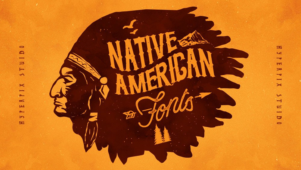 american indian font types