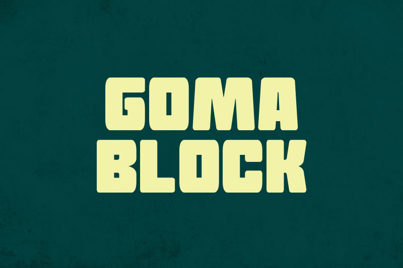 goma block block font
