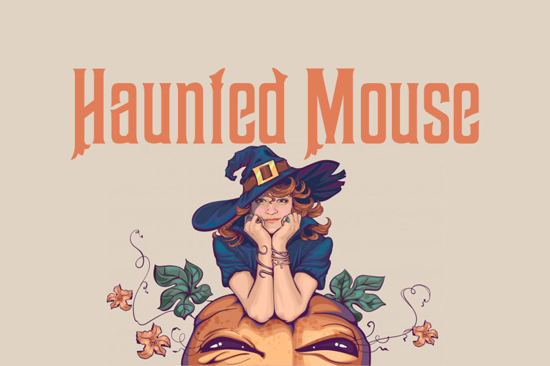 haunted mouse witch font