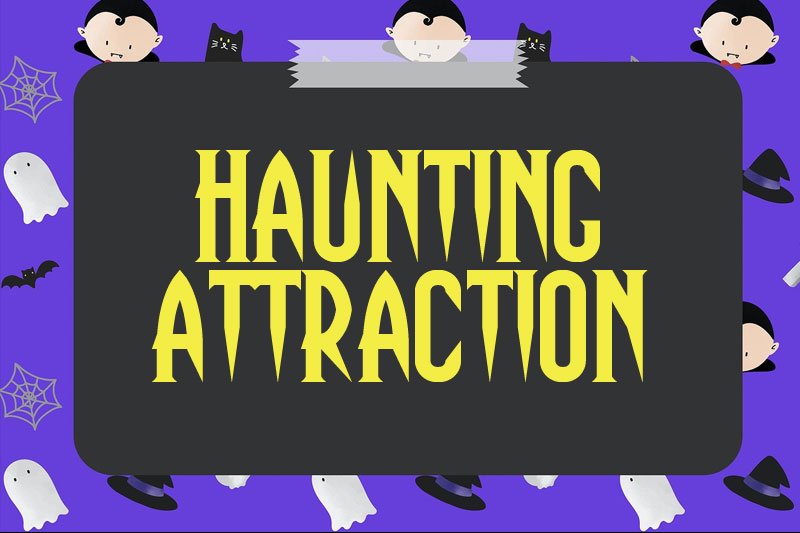 haunting attraction witch font