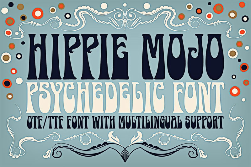 hippie mojo hippie font