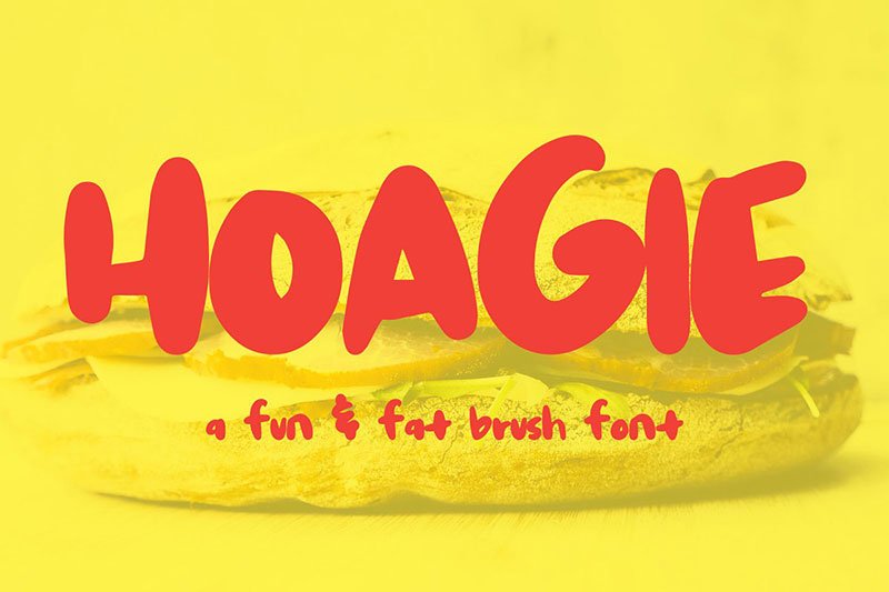 hoagie brush fat font