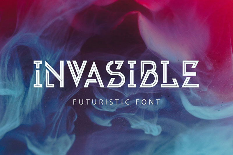 invasible puzzle font