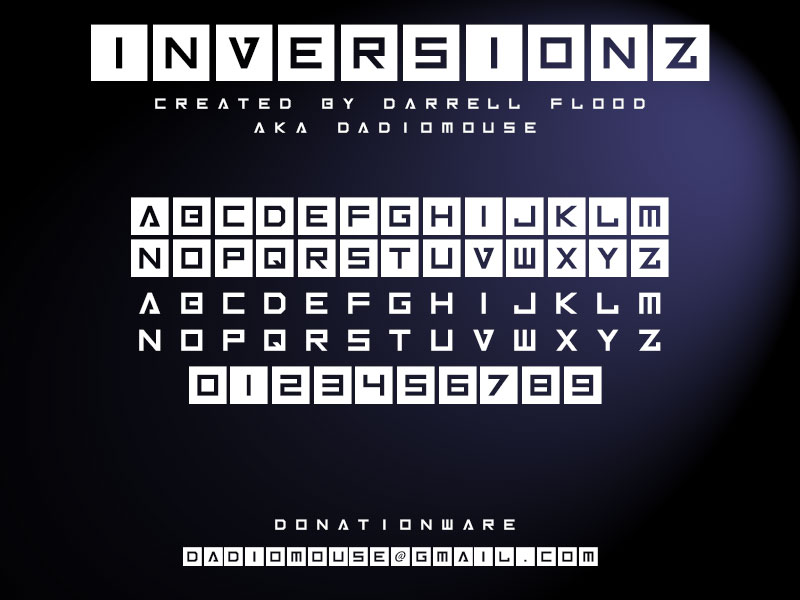 inversionz block font
