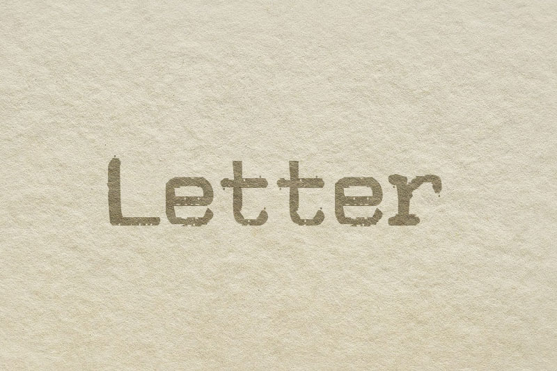 jm letter typewriter fonts