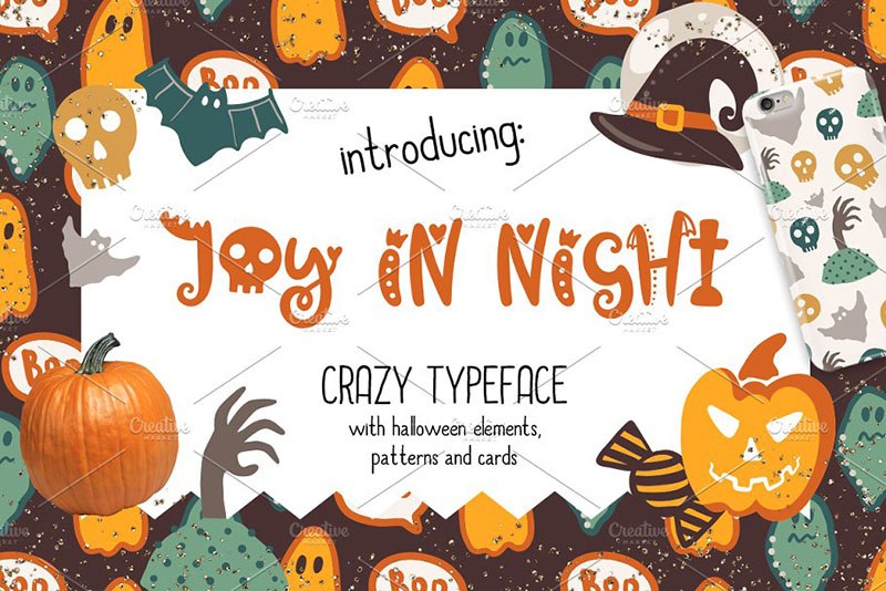 joy in night halloween typeface witch font